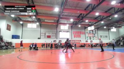 285 lbs Quarterfinal - Omari Christian, Collinsville vs Braylon Hill-Lomax, Edwardsville (H.S.)