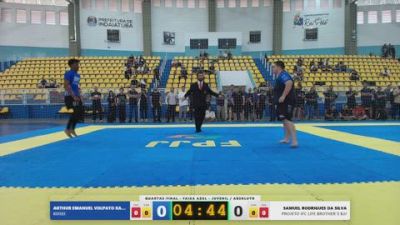 ARTHUR EMANUEL VOLPATO XAVIER vs SAMUEL RODRIGUES DA SILVA 2026 FPJJ Campeonato Paulista Sem Kimono