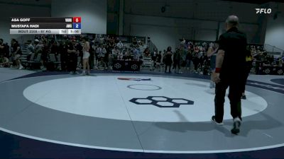 97 kg Champ. Rd Of 32 - Asa Goff, Vanguard vs Mustafa Hadi, Arlington Wrestling Club