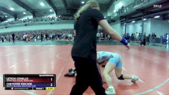 118 lbs Quarterfinal - Cheyenne Kincade, Desoto Dragons Wrestling Club vs Leticia Covello, Ozark High School Wrestling