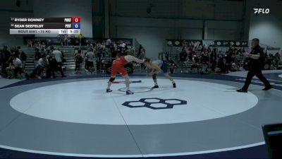 74 kg Cons. Sub-quarters - Ryder Downey, PWC RTC vs Sean Seefeldt, Pennsylvania RTC