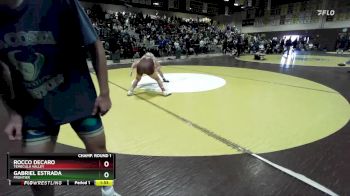 132 lbs Champ. Round 1 - Rocco DeCaro, Temecula Valley vs Gabriel Estrada, Frontier