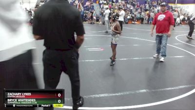 82 lbs Semifinal - Bryce Whitesides, Summerville Takedown Club vs Zachary Lykes, Gaston Grizzlies