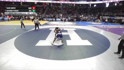 I-138 lbs Champ. Round 2 - Jayden Tyson, Bellport vs Jake Nieto, Massapequa