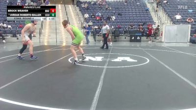 165 lbs Cons. Round 4 - Jordan Roberts-Mallek, Life NCWA vs Brock Weaver, Unattached