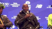 Bernard Lagat reacts to running first marathon