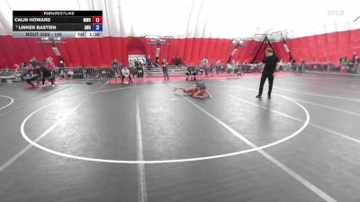 140 lbs Cons. Semi - Calin Howard, Menomonie Wrestling Club vs Linken Bastien, Askren Wrestling Academy