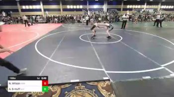 116 lbs Consi Of 16 #1 - Nolan Wilson, Grindhouse WC vs Aiden Sfeir-Huff, Silverback WC
