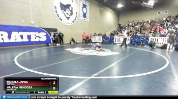 111 lbs Quarterfinal - Me`Kala James, Central vs Valeria Mendoza, Firebaugh