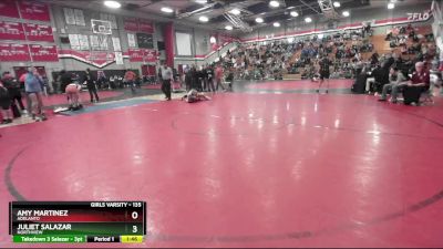 135 lbs Quarterfinal - Amy Martinez, Adelanto vs Juliet Salazar, Northview