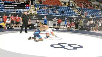 138 lbs Cons. Sub-rd Of 32 - Gage Spurgeon, Iowa vs Coreu Powe, Alabama