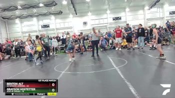 100 lbs Finals (2 Team) - Grayson Hostetter, ACES Of Spades vs Benton Alt, U2 Upstate Uprising
