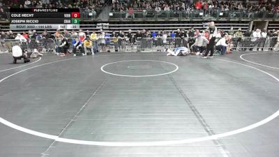 144 lbs Round Of 32 - Cole Hecht, Vernon vs Joseph Riccio, Cranford