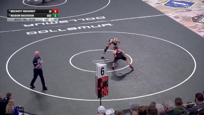 Semifinal - Mason Backous, Aberdeen Central vs Beckett Rehorst, Brandon Valley