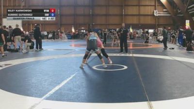 116 kg Quarterfinal - Riley Karwowski, Wyoming Seminary vs Aubree Gutierrez, Surfside RTC