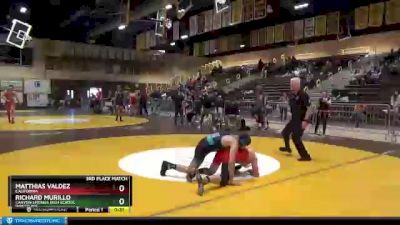 132 lbs 3rd Place Match - Richard Murillo, Canyon Springs High School Wrestling vs Matthias Valdez, California