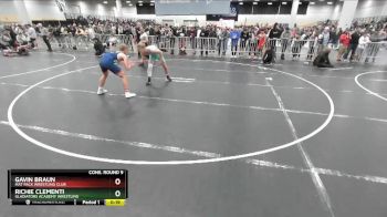 132 lbs Cons. Round 9 - Richie Clementi, Gladiators Academy Wrestling vs Gavin Braun, Mat Pack Wrestling Club