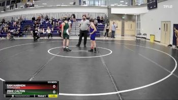 115 Boys Cons. Semi - Zeke Calton, Evergreen Boys vs Sam Harmon, Wasatch Boys