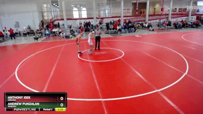 125 lbs Semifinal - Andrew Punzalan, Wabash vs Anthony Isek, Indiana