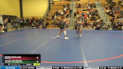 120 lbs Round 4 - Ryder Refsland, Pinnacle vs Mason Helgeson, Lake Mills Youth Wrestling