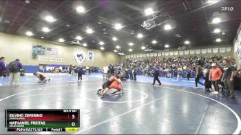 157 lbs Champ. Round 2 - Silvino Zeferino, Santa Maria vs Nathaniel Freitas, Atascadero