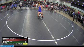 144 lbs Cons. Semi - Lorenzo Gallegos, SJF/HAC vs Don Beaufait, Michigan