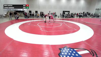 165 lbs Champ. Round 2 - Erik Garcia, Wisconsin vs Lance Greeno, Sparta High School Wrestling