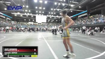 120 lbs Quarterfinal - Jace Herbers, Hays Wrestling Club vs Kaicen Akpan, WTC