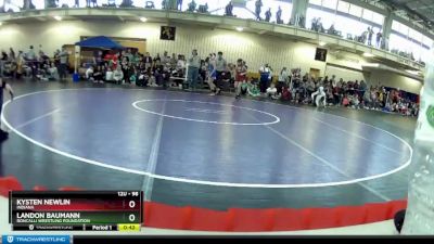 98 lbs Cons. Round 4 - Kysten Newlin, Indiana vs Landon Baumann, Roncalli Wrestling Foundation