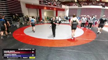 215 lbs Cons. Round 1 - Patrick Smith, Midwest City Wrestling Club vs Kaleb Smith, Blue T Freestyle Wrestling