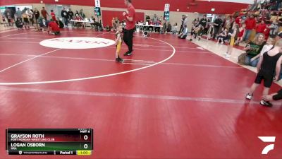 34-35 lbs Round 1 - Logan Osborn, HRA vs Grayson Roth, Fort Morgan Wrestling Club