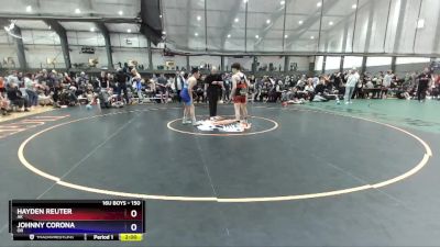 150 lbs Quarterfinal - Hayden Reuter, AK vs Johnny Corona, OR