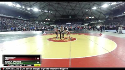 58 lbs Quarterfinal - Joshua Sawyer, Mat Demon Wrestling Club vs Reed Hoyt, NWWC