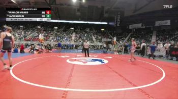 3A-144 lbs Champ. Round 1 - Waylon Milnes, Wheatland vs Jack Noblin, Douglas