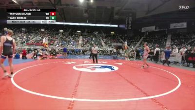 3A-144 lbs Champ. Round 1 - Waylon Milnes, Wheatland vs Jack Noblin, Douglas