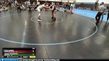 220 lbs Round 4 (10 Team) - Aiden McGrath, Berthoud vs Cale Haws, Burns/Pine Bluffs