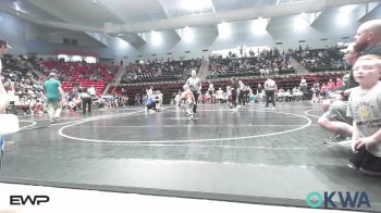 43 lbs Quarterfinal - Mereck Malone, Bartlesville Wrestling Club vs Brooks Crain, Keystone Kids Wrestling Club