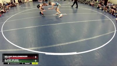 110 lbs Round 1 (6 Team) - William Shallenberger, Utah vs Slater Wilson, South Dakota Lightning