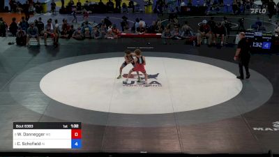 88 lbs Cons-semis - Wyatt Dannegger, MO vs Cameron Schofield, IN