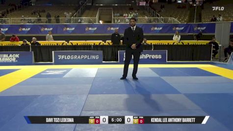 Kendal Lee Anthony Barrett vs Davi Tozi Ledesma 2026 Pan Jiu Jitsu IBJJF Championship