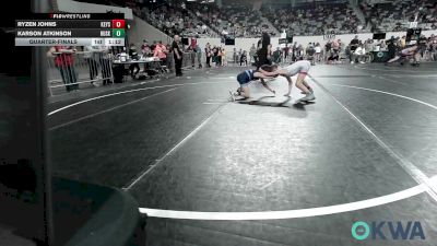 67 lbs Quarterfinal - Ryzen Johns, Keystone Kids Wrestling Club vs Karson Atkinson, Husky WC