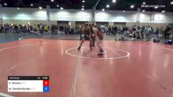 130 kg 3rd Place - Steel Meyers, Texas vs Will Deutschlander, 3F Wrestling