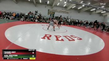 285 lbs Champ. Round 2 - Kael Kreutzer, Mountain View vs Tanner Grey, Wellington