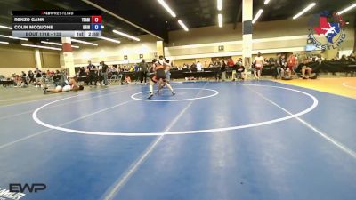 132 lbs Round Of 16 - Renzo Gann, Team Gann Wrestling vs Colin McQuone, Grind Wrestling Club