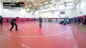 125 lbs Champ. Round 1 - Alexia Hernandez, Rio Mesa vs Kaila Garcia, Lincoln (San Diego)