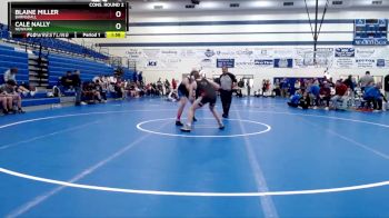 157 lbs Cons. Round 2 - Cale Nally, Newkirk vs Blaine Miller, Barnsdall