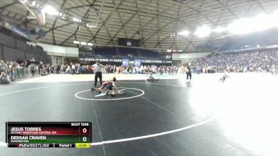 53 lbs Champ. Round 1 - Jesus Torres, Victory Wrestling-Central WA vs Deegan Craven, Washington