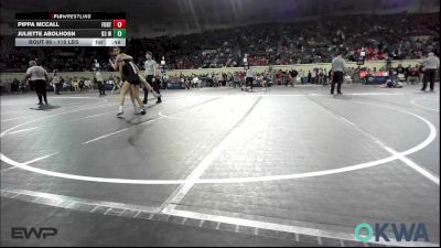 115 lbs Consi Of 8 #2 - Pippa McCall, Fort Gibson Youth Wrestling vs Juliette Abolhosn, D3 Wrestling Cluib