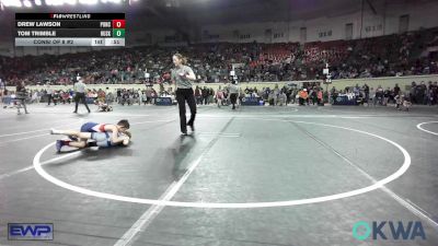60 lbs Consi Of 8 #2 - Drew Lawson, Ponca City Wildcat Wrestling vs Tom Trimble, Husky WC
