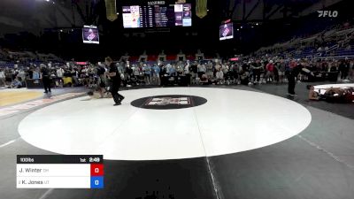 100 lbs Cons 8 #2 - Justin Winter, OH vs Kacen Jones, UT